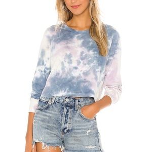 Spiritual Gangster Fiona Long Sleeve in Pastel Cloud Tie Dye